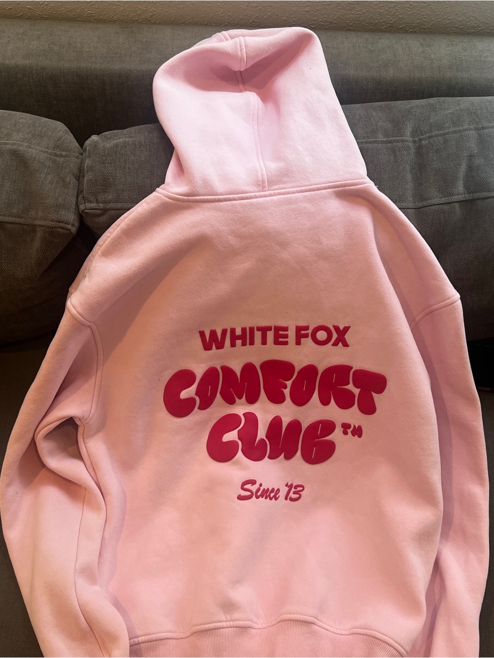 White Fox Comfort Club Oversized Hoodie Bon Bon Pink XXS/XS
